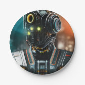 Robot-3-Teller Pappteller (Vorderseite)