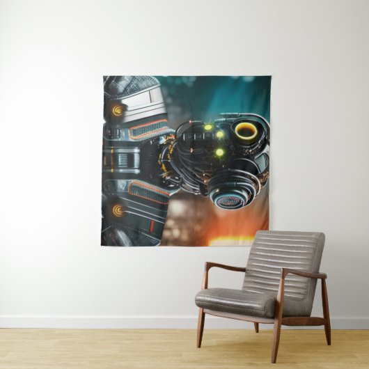 Robot 3 Wandteppich (Beispiel (Horizontal))