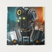 Robot 3 Wandteppich (Vorderseite)