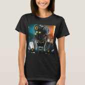 Robot 3 Women Black T - Shirt (Vorderseite)