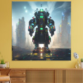 Robot 4 Leinwanddruck (Insitu (Wohnzimmer))