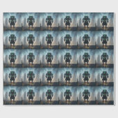 Robot-4-Mattpapier Geschenkpapier (Flach)