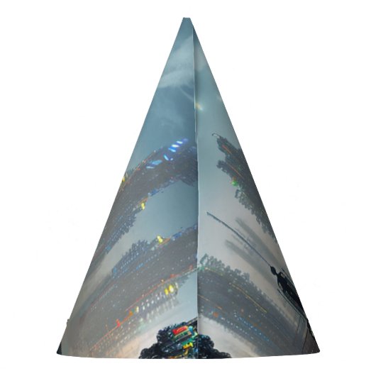 Robot-4-Party-Hüte Partyhütchen (Rückseite)