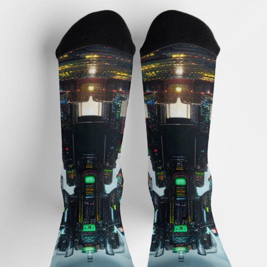 Robot 4 Premium Socken (Oben)