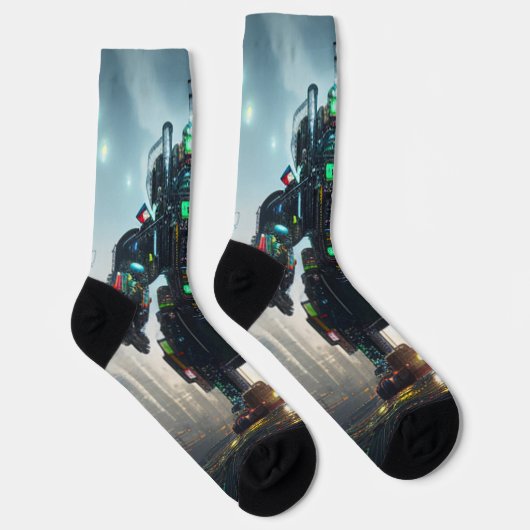 Robot 4 Premium Socken (Rechts)
