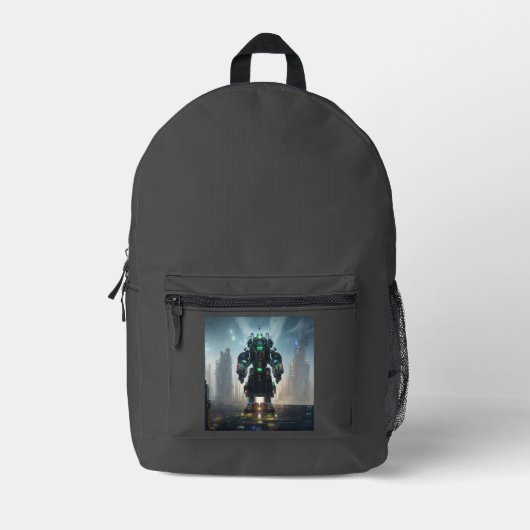 Robot 4-Rucksack Bedruckter Rucksack (Vorderseite)