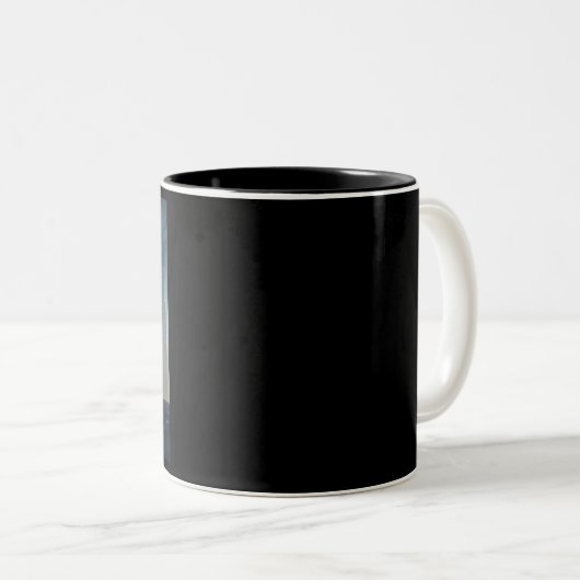 Robot 4 schwarze zweifarbige Tasse (VorderseiteRechts)