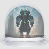 Robot 4 snow globe schneekugeln (Vorderseite)