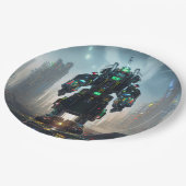 Robot-4-Teller Pappteller (Schrägansicht)