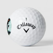 Robot 5 Callaway Warbird Golfbälle 3 pk (Logo)