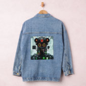 Robot 5 Damen-Denim-Jacke Jeansjacke (Hangar)