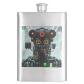 Robot-5-Flachkolben Flachmann (Vorderseite)