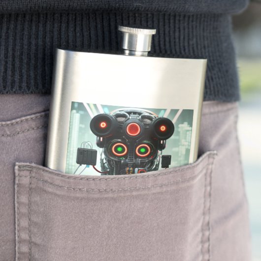 Robot-5-Flachkolben Flachmann (Beispiel)