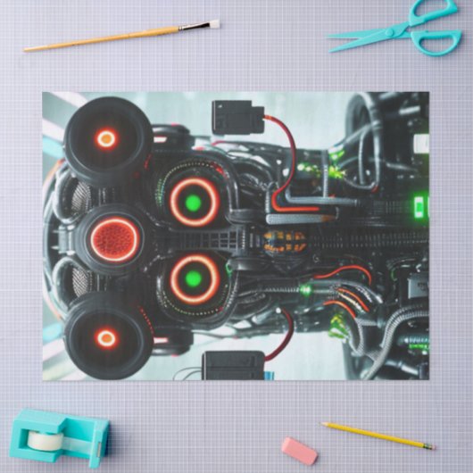 Robot-5-Gewebepapier Seidenpapier (Basteln)