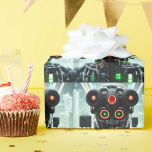 Robot-5-glänzendes Packpapier