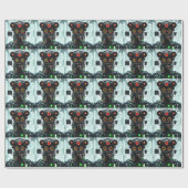 Robot-5-glänzendes Packpapier (Flach)