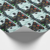 Robot-5-glänzendes Packpapier (Ecke)