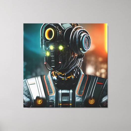 Robot-5-Leinwand Leinwanddruck (Vorderseite)
