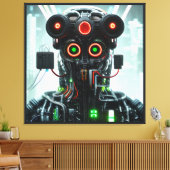 Robot-5-Leinwand Leinwanddruck (Insitu (Wohnzimmer))