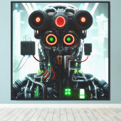 Robot 5 Leinwanddruck (Insitu (Holzboden))