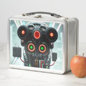 Robot-5-Lunchbox Metall Brotdose (Beispiel)