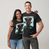 Robot 5 men Schwarzer T - Shirt (Unisex)