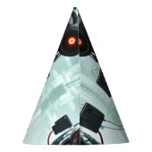 Robot 5-Party-Hüte Partyhütchen (Rückseite)