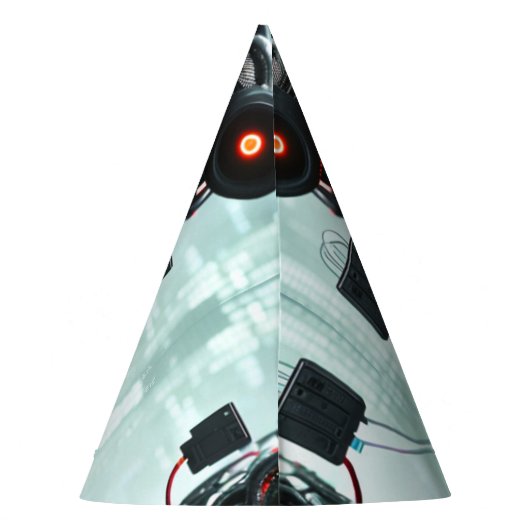 Robot 5-Party-Hüte Partyhütchen (Rückseite)