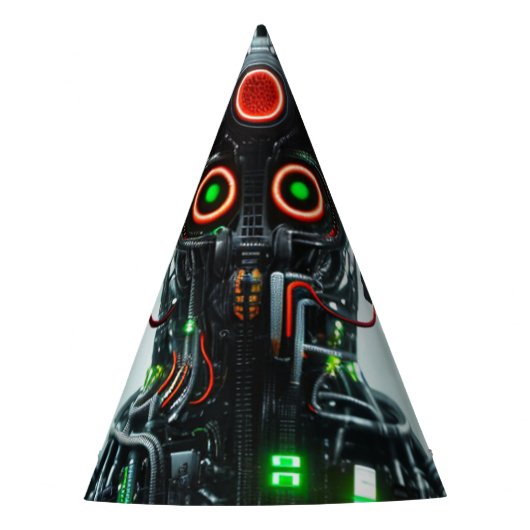 Robot 5-Party-Hüte Partyhütchen (Vorderseite)