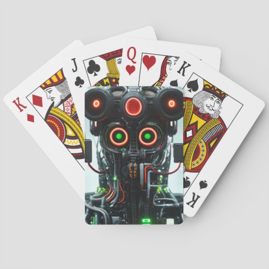 Robot 5-Poker-Spielkarten Spielkarten (Rückseite)