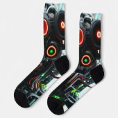 Robot 5 Premium Socken (Linkes Detail)