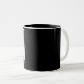 Robot 5 schwarze zweifarbige Tasse (VorderseiteRechts)