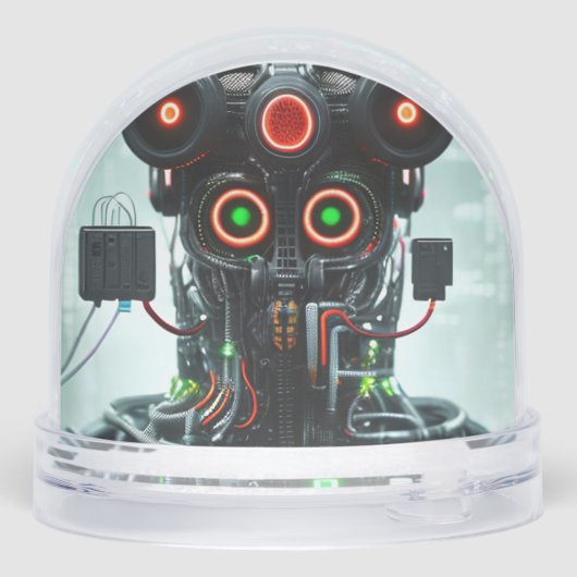 Robot 5 snow globe schneekugeln (Rückseite)