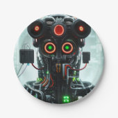 Robot-5-Teller Pappteller (Vorderseite)