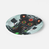 Robot-5-Teller Pappteller (Schrägansicht)