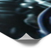 Robot-5-Wert-Mattposter Poster (Ecke)