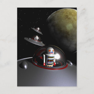 ROBOT - 7 Saucerpostkarte Postkarte