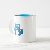Robot-A Zweifarbige Tasse (Vorderseite Links)