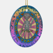 Robot-Alien-Angriff-Schmuck Keramik Ornament (Rechts)