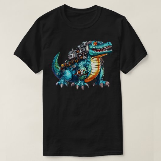 Robot Alligator TShirt (Design vorne)