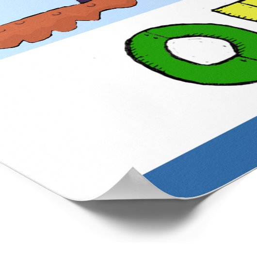 Robot Alphabet von Jerry Hunt Poster (Ecke)