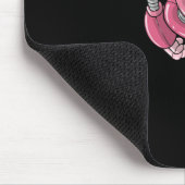 Robot Anime Mädchen Rosa Aufkleber Mousepad (Ecke)