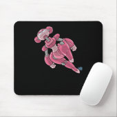 Robot Anime Mädchen Rosa Aufkleber Mousepad (Mit Mouse)