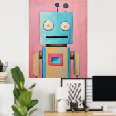 Robot Art Poster (Heimbüro)