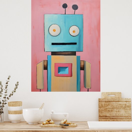 Robot Art Poster (Küche)