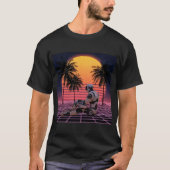 Robot at Rest in Neon Paradise T-Shirt (Vorderseite)