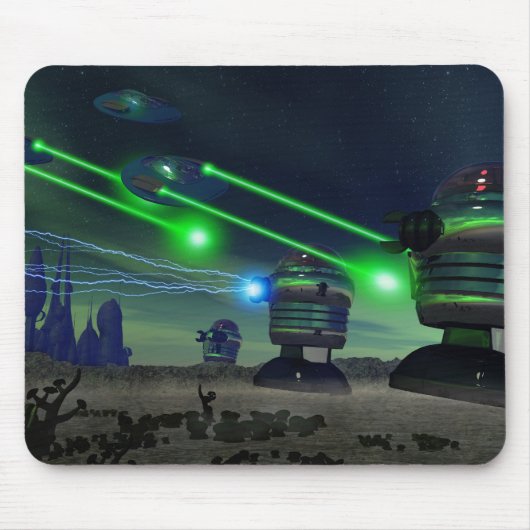 Robot Attack Mousepad (Vorne)
