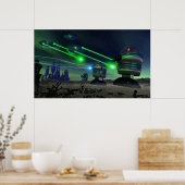 Robot Attack Poster (Küche)