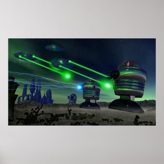 Robot Attack Poster (Vorne)