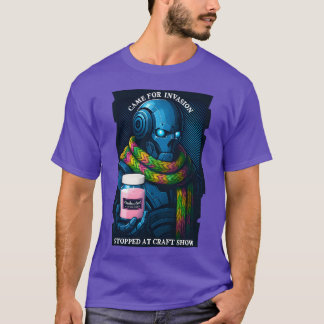 Robot Außerirdische Invasion Craft Show Ablenkung T-Shirt